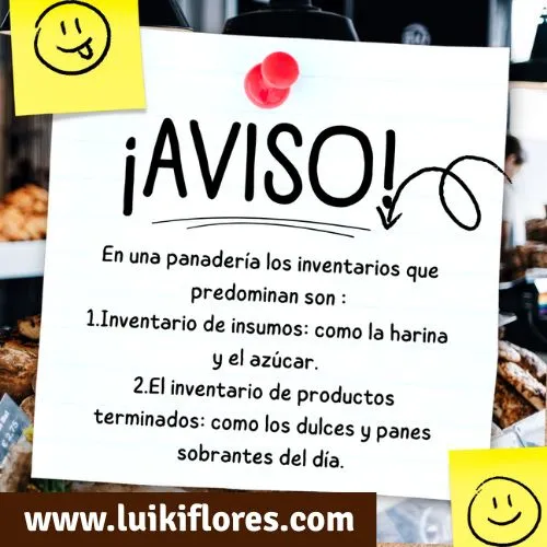 tipos de inventario de una panadería
